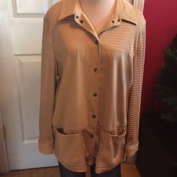Reflections faux suede jacket sz Missy L - Picture 1 of 5
